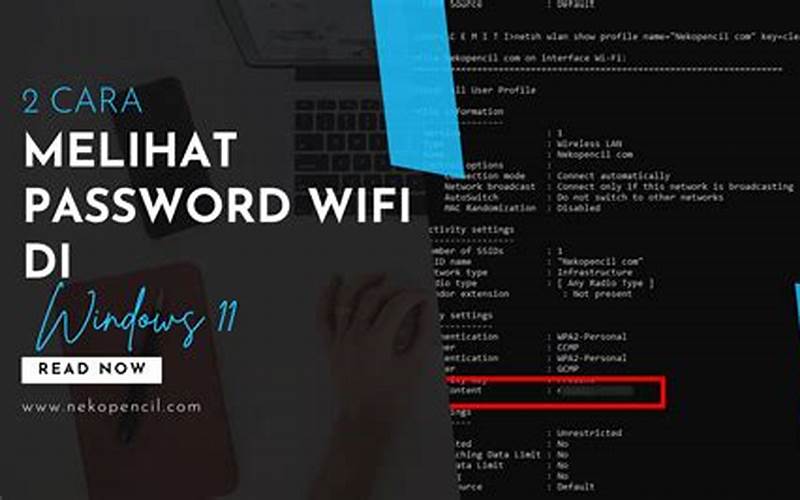 Cara Mengetahui Password Wifi