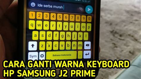 Cara Mengganti Keyboard di HP Samsung J2 Prime Tanpa Aplikasi
