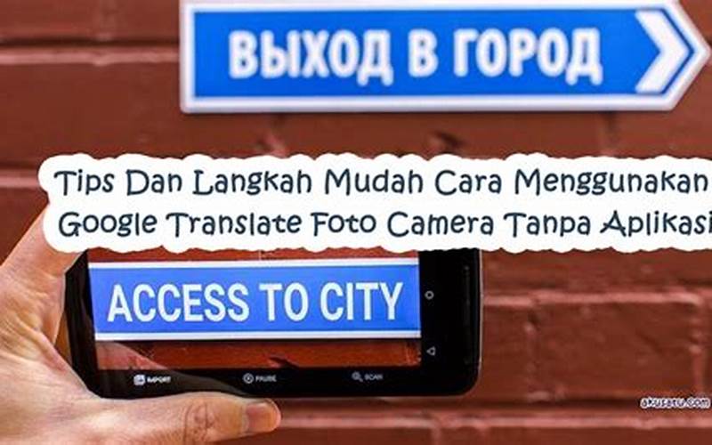 Cara Menggunakan Google Translate Fotocamera Tanpa Aplikasi