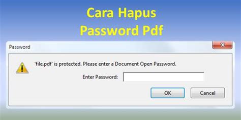 Cara Menghapus Password Pdf