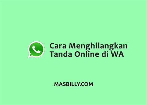 Cara Menghilangkan Tanda Jam di Whatsapp