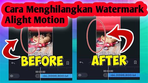 Cara Menghilangkan Watermark Alight Motion Tanpa Aplikasi