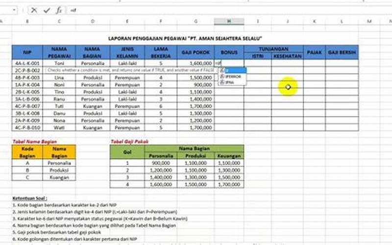 Cara Menghitung Gaji Pns Dengan Excel