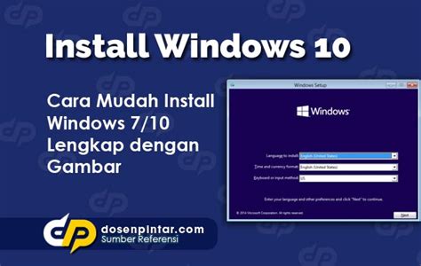 Cara Menginstal Windows dengan Mudah