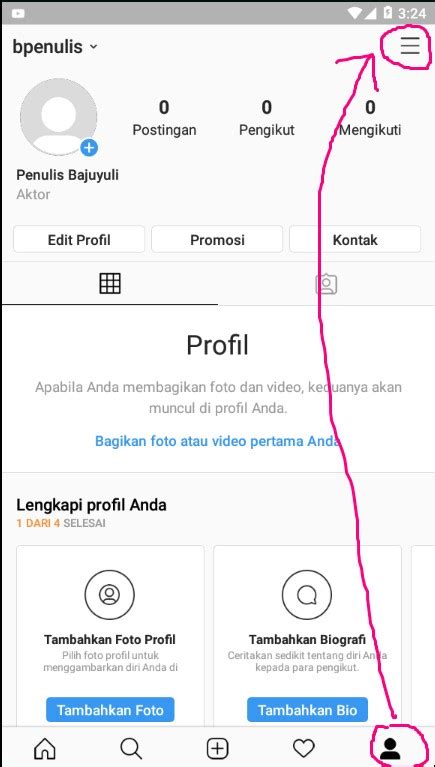 Cara Mengubah Profil Akun Instagram Menjadi Blog Pribadi