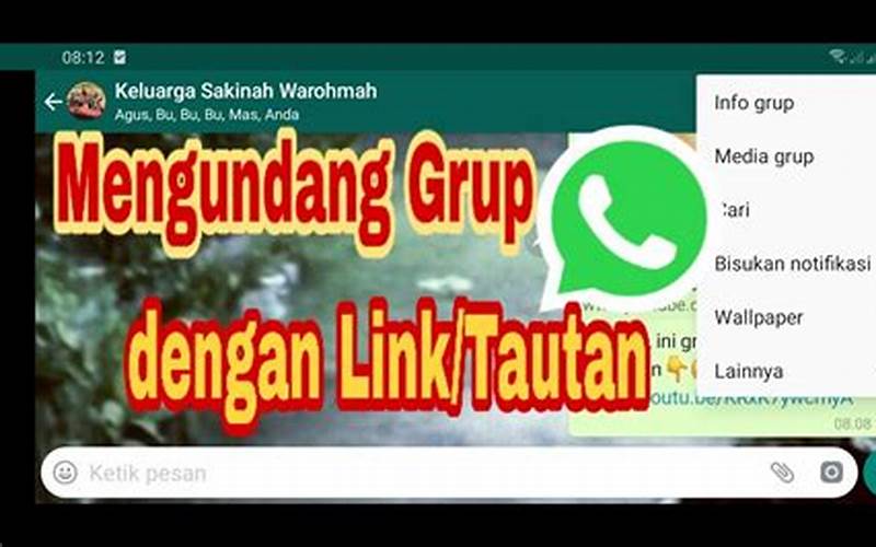 Cara Mengundang Orang Ke Grup Whatsapp Melalui Link