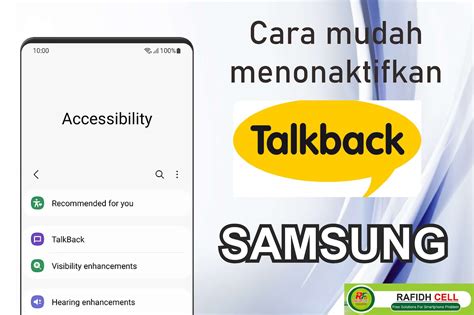 Cara Menonaktifkan Talkback di Samsung