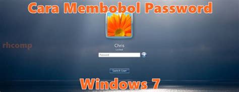 Cara Mereset Password Login Windows 7