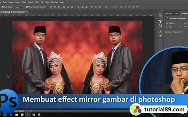 Cara Mirror Di Photoshop