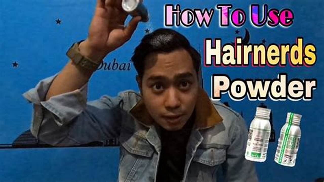 Cara Penggunaan Mudah, Powder Rambut