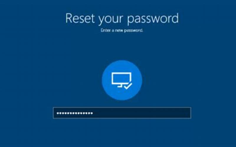 Cara Reset Password Windows 10