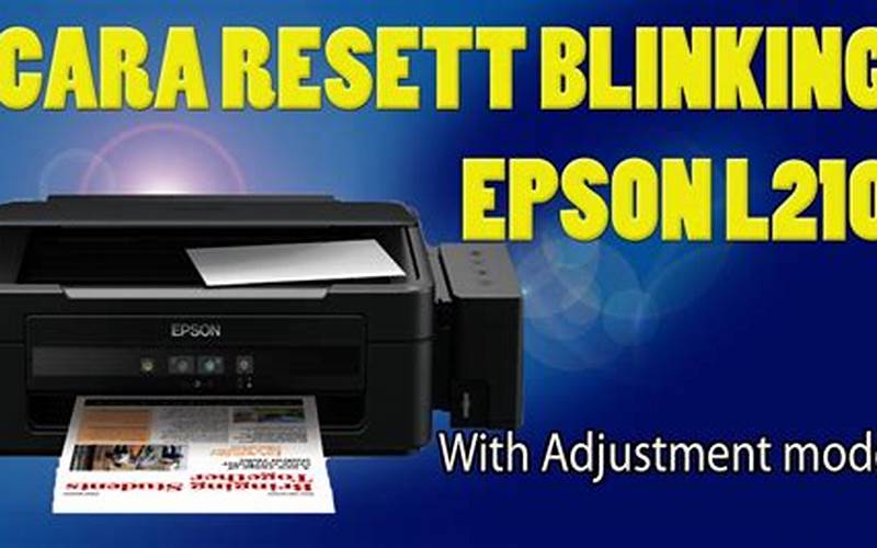 Cara Reset Printer Epson L210