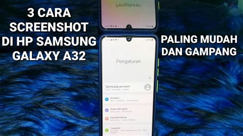 Cara Screenshoot di Samsung A32