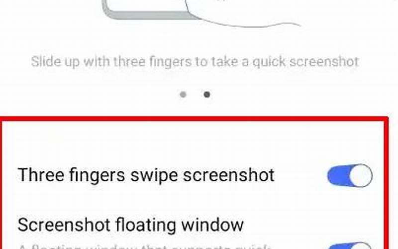 Cara Screenshot Dengan Menggunakan Gestur Tiga Jari