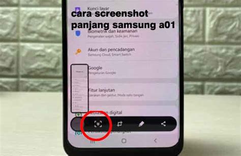 Cara Screenshot Panjang di Samsung A01