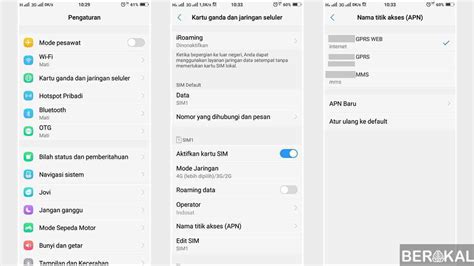 Cara Setting APN Indosat di Samsung