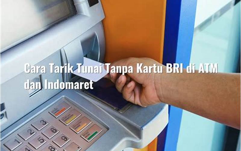 Cara Tarik Tunai Di Atm Indomaret