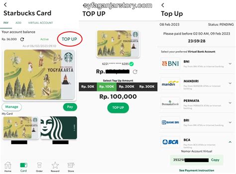 Cara Top Up 10k Starbucks