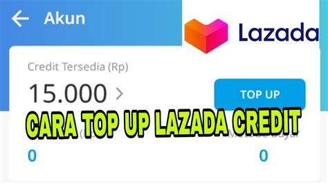 Cara Top Up Lazada