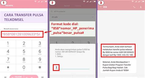 Cara Transfer Pulsa Telkomsel ke Telkomsel Via SMS