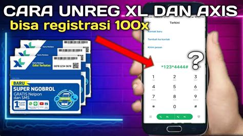 Cara Unreg Kartu XL Melalui Website