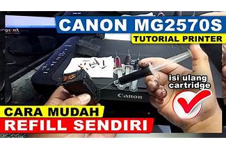 Cara melepas cartridge canon mg2570s