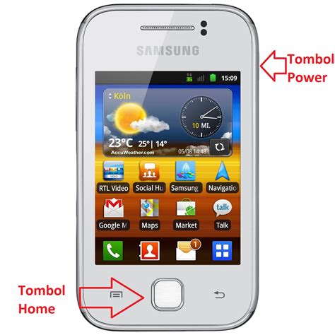 Cara screenshot Samsung Galaxy Young
