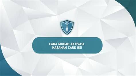 Cara Aktivasi Hasanah Card