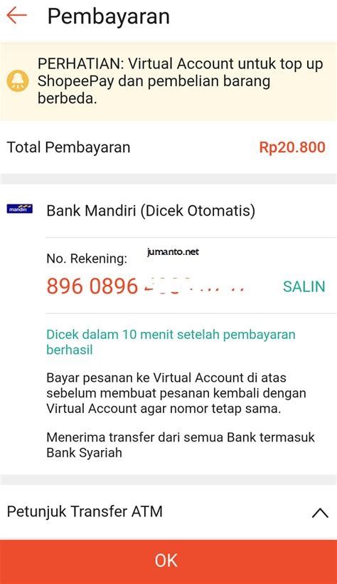 Cara Bayar Shopee Pakai ATM Mandiri di Indonesia