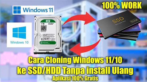 Cara Cloning HDD ke SSD di Windows 10