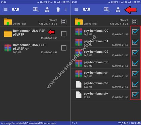 Cara Ekstrak File Rar Part di Android