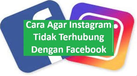 Cara Instagram Tidak Terhubung Dengan Fb