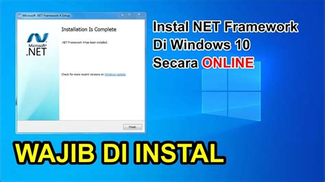 Cara Instal Net Framework
