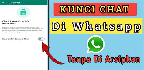 Cara Kunci WhatsApp Tanpa Aplikasi