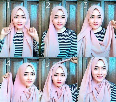 Cara Memakai Hijab Pashmina di Indonesia