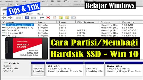 Cara Membagi Partisi SSD di Windows 10