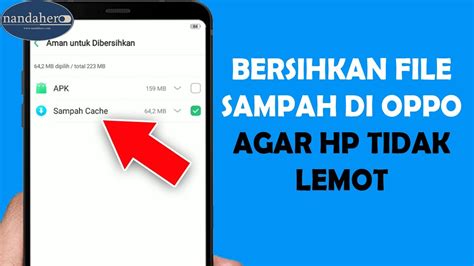 Cara Membersihkan File Sampah di HP Oppo