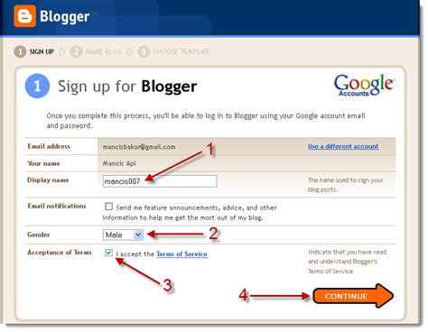 Cara Membuat Blog dengan Blogger cara membuat blog menggunakan blogger