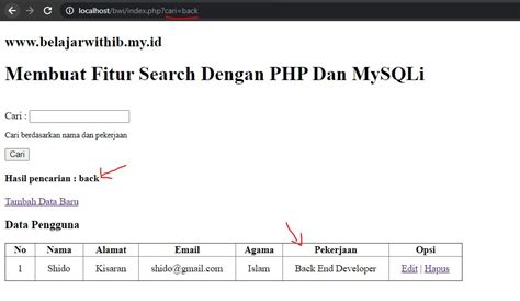 Cara Membuat Fitur Search Filter Pada Dropdown Dengan Php Dan Mysql  