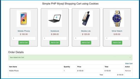Cara Membuat Fitur Shopping Cart Dengan Php Dan Mysql  