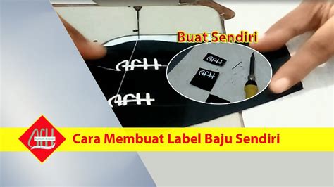 Cara Membuat Label Baju Sendiri