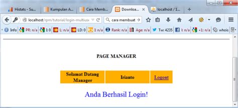 Cara Membuat Script Login Multiuser Dengan Php Dan Mysql  