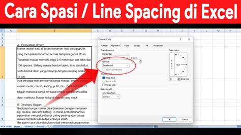 Cara Membuat Spasi di Excel: Tips Praktis dan Mudah