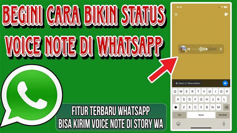 Cara Mudah Membuat Story Voice Note di WhatsApp