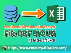 Cara Membuka File Dbf Di Excel 2007