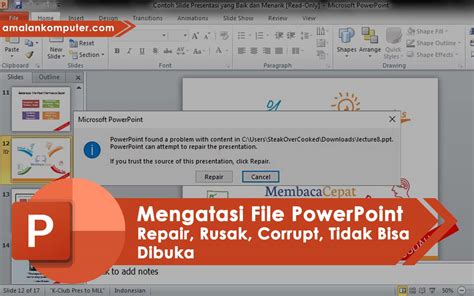Cara Memperbaiki File PowerPoint yang Corrupt