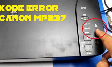 Cara Memperbaiki Printer Canon MP237 Mati Total