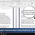 Cara Mencari Kata di Word dengan Mudah di Indonesia