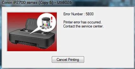 Cara Mengatasi Error 5B00 Printer Canon IP2770