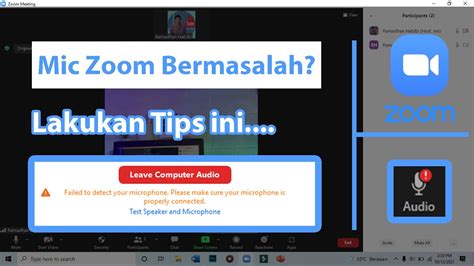 Cara Mengatasi Microphone Laptop Tidak Berfungsi Di Zoom